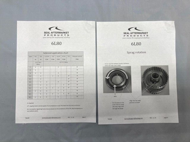 6L80E Deluxe Rebuild KIt With Pistons BorgWarner frictions and Transgo updates