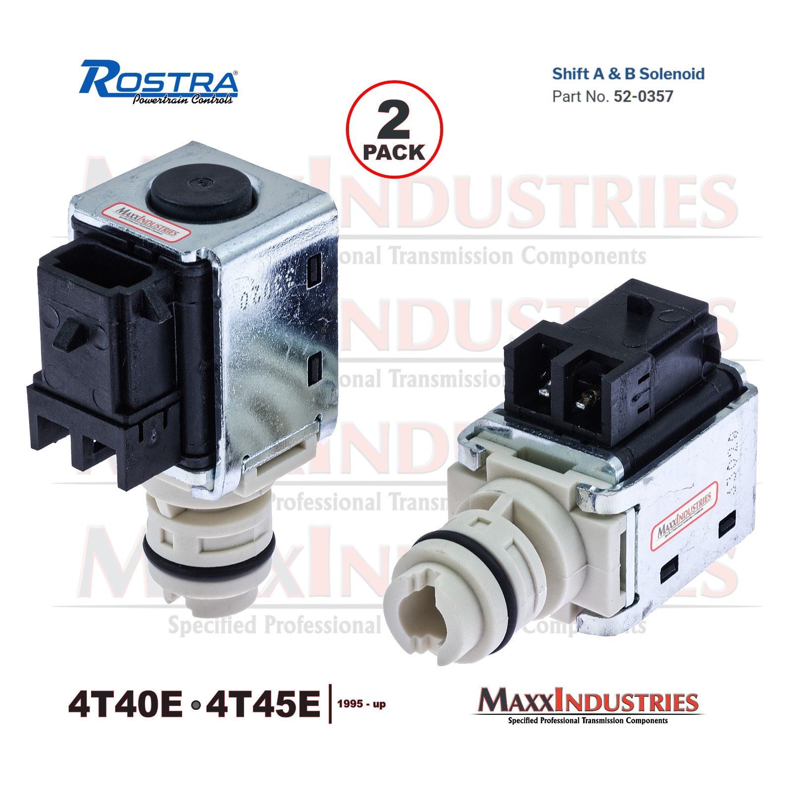 1995-05 4T40E 4T45E Transmission Sift Solenoid Set Rostra 52-0357 (OE 24207236)