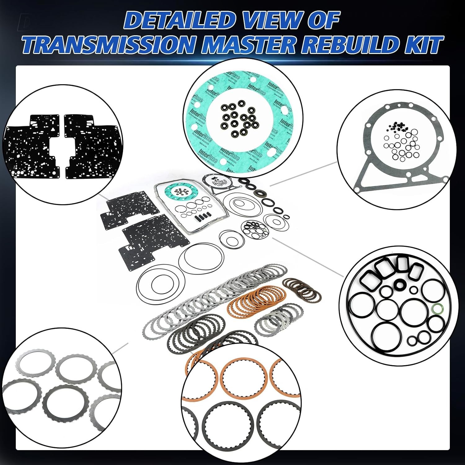 6R80 Auto Transmission Master Rebuild Kit Clutch Plates For Ford Mustang Ranger