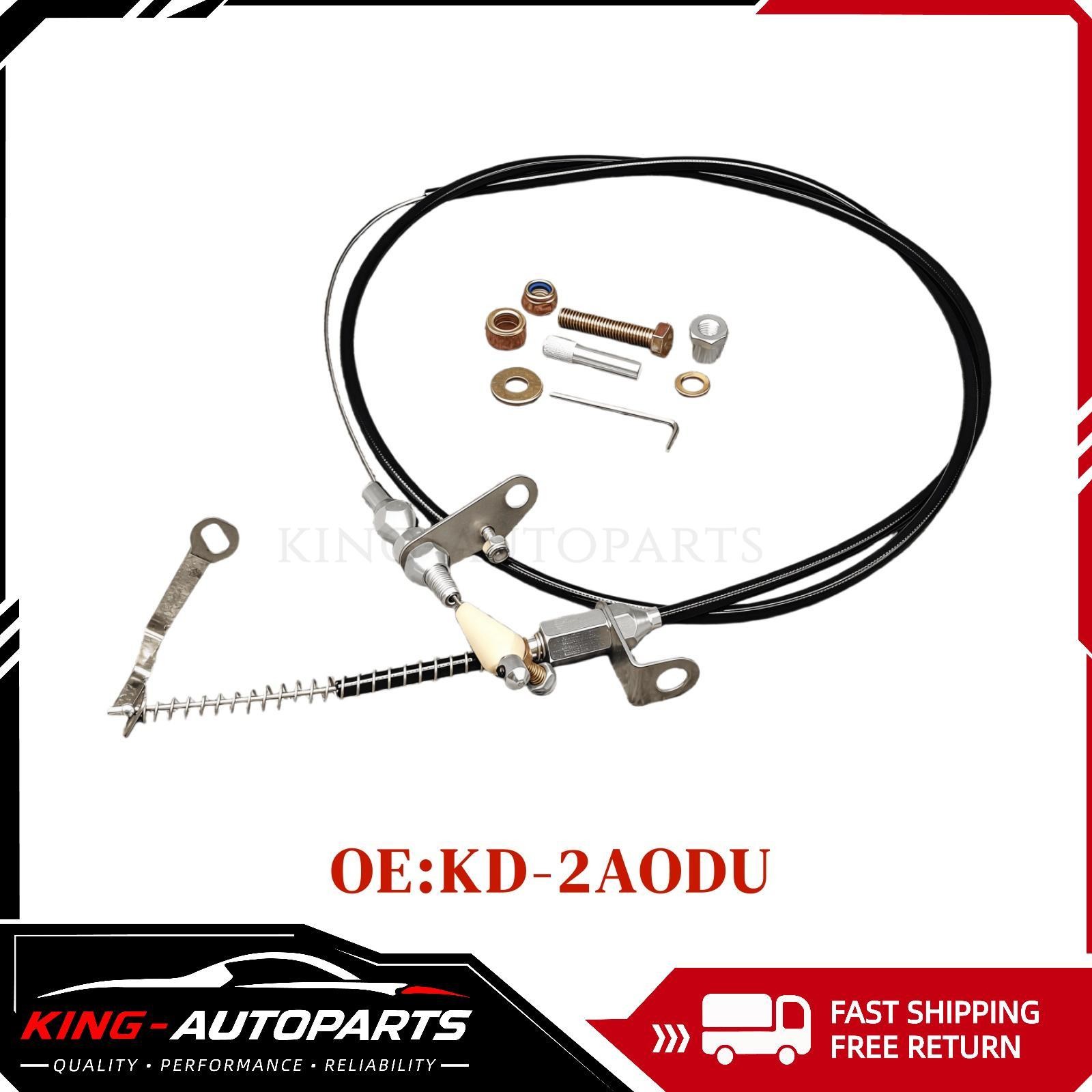 New Black Kickdown Cable Kit For Ford/AOD Lokar KD-2AODU US