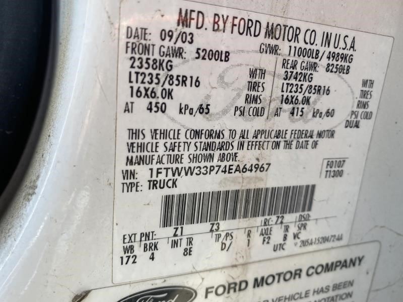 03-04 Ford F250SD F350SD 6.0L Trans Oil Cooler External Filter OEM 4C3Z-7B155-AA
