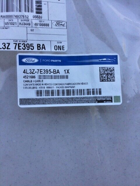 OEM NEW FORD 2004 F150 TRANSMISSION SHIFT CABLE 4L3Z 7E395 BA