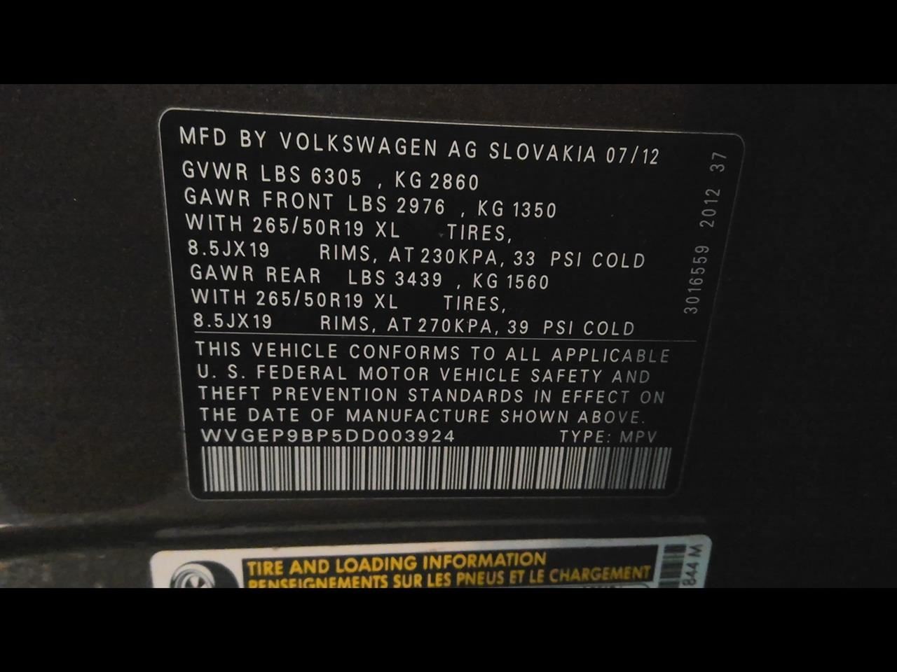 Automatic Transmission 8 Speed Transmission ID Nxj Fits 13-17 TOUAREG 6444032