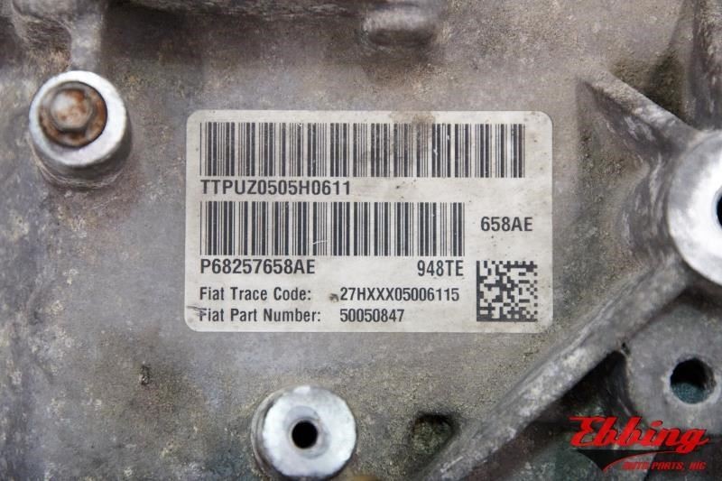 Automatic Transmission 2.4L California Emissions Fits 2015 Chrysler 200 686268