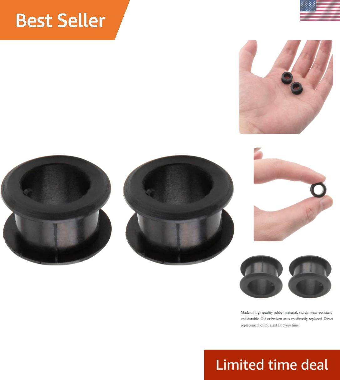 2 PC Transmission Shift Cable Bushing for Corolla, Matrix, Sienna – Durable ABS