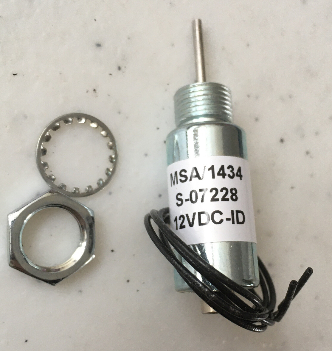 Linear Sealed Solenoid, Intermittent, Push, 12 V DC, 1/4” Stroke 3 Oz. Force