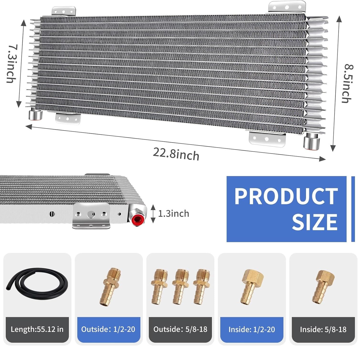 LPD47391 For Tru Cool 40K Low Pressure Drop Transmission Oil Cooler 40K GVW