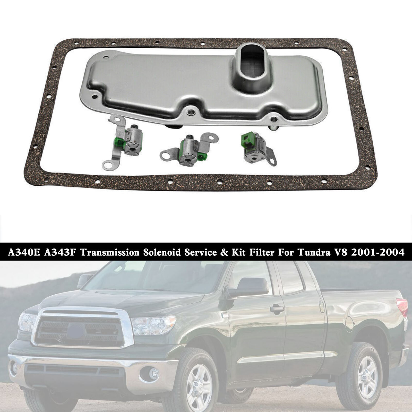 🔥A340E A343F Transmission Solenoid Service & Kit Filter Fit For Tundra V8 01-04