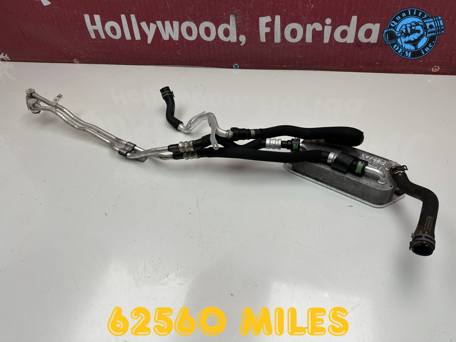 2017-2020 PORSCHE PANAMERA 3.0 TRANSMISSION OIL COOLER W/ HOSE LINE PIPES OEM