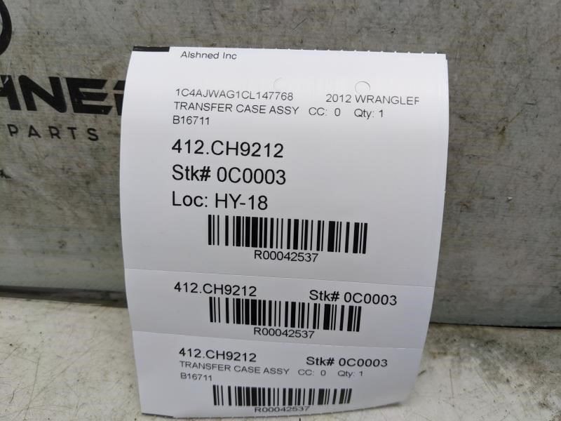 2012-2018 Jeep Wrangler Transfer Case Skid Plate 68084722AA OEM
