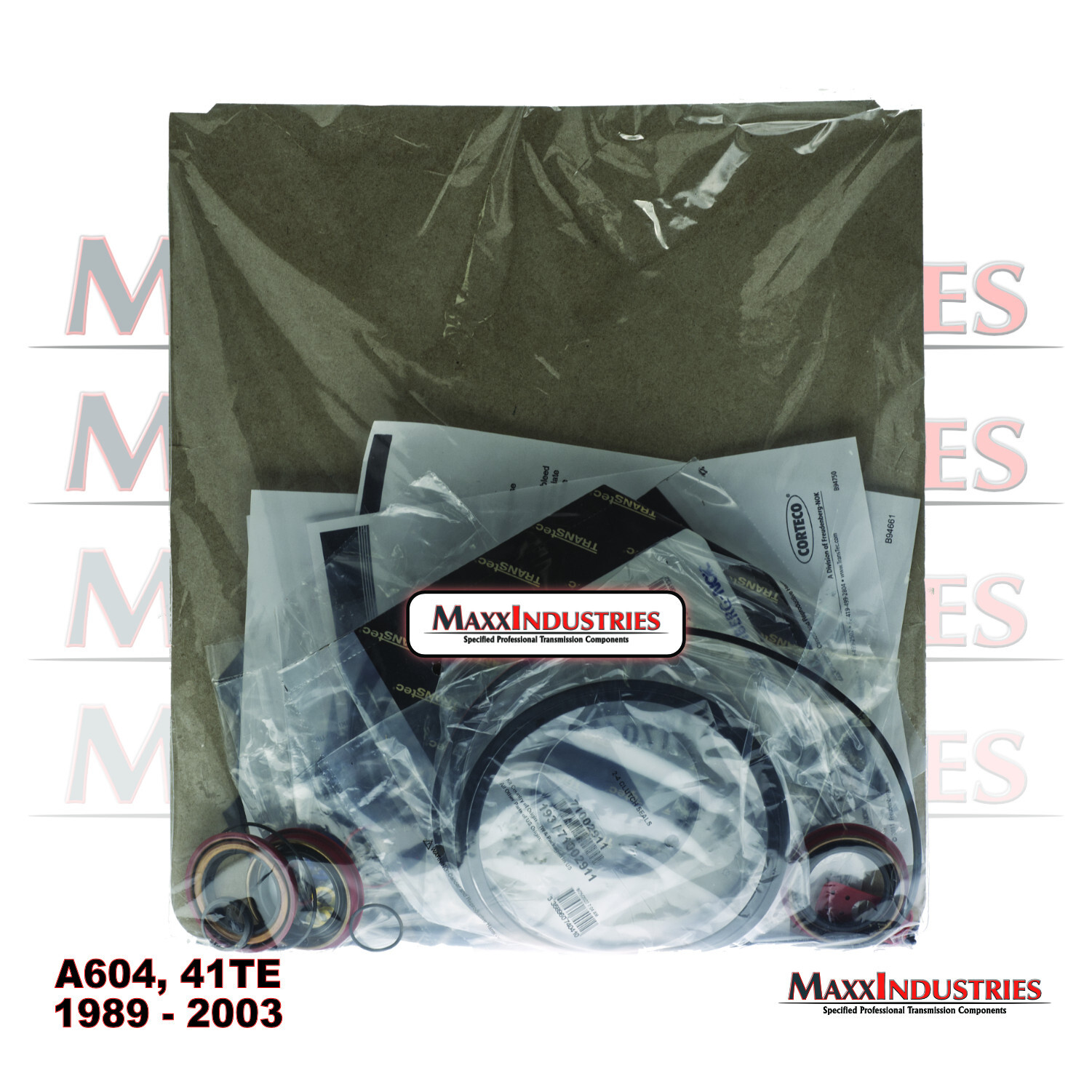 1989-03 A604 41TE Transmission Complete Rebuild Kit with Gaskets Seals Transtec