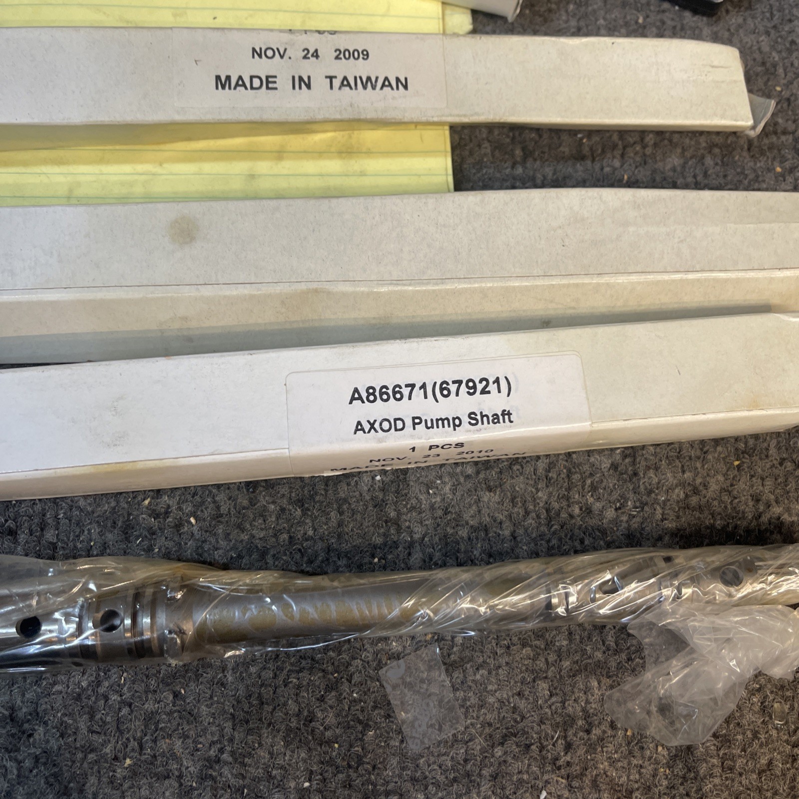Oil Pump Shaft with PTFE Sealing Rings, AXODE AXOD AX4S AX4N Transmission