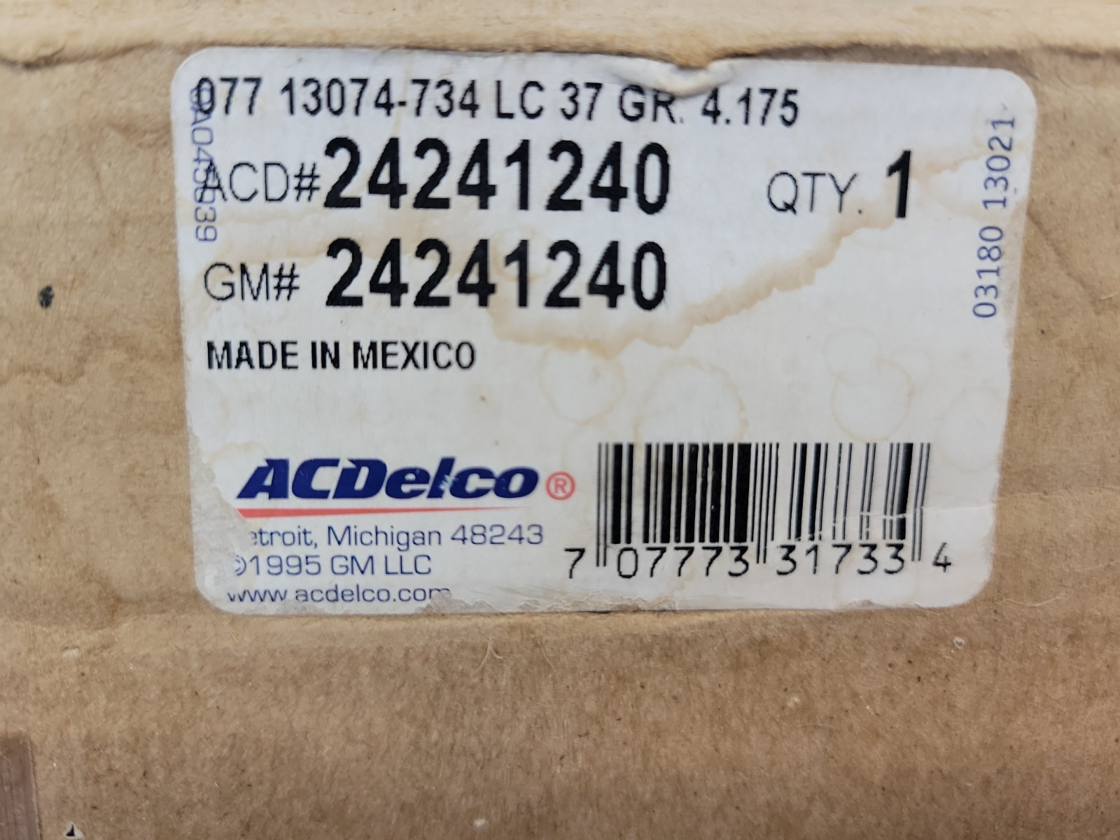 ACDelco 24241240 Automatic Transmission High Speed Reaction Carrier