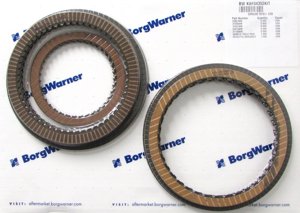 Borg Warner 34352KIT 6L80 Friction Plate Kit fits for GM 2010+