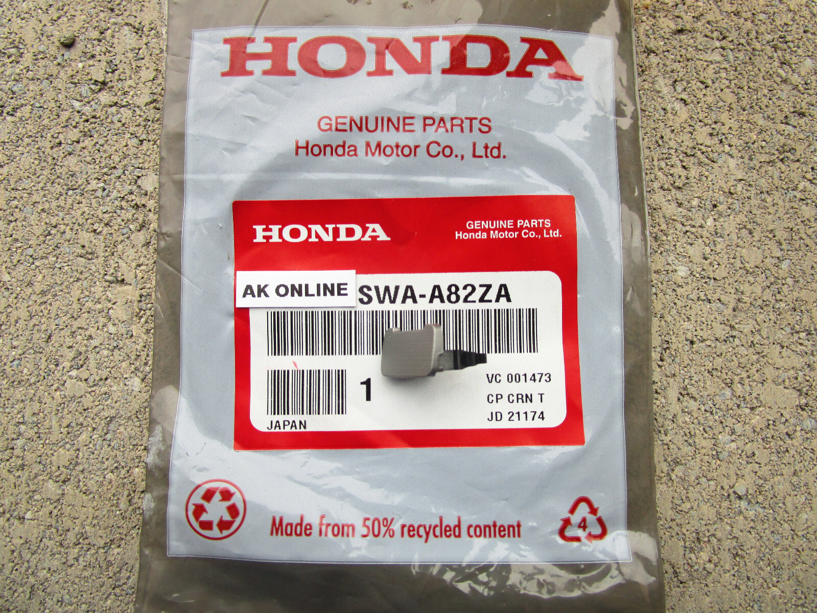 07 – 09 HONDA CR-V A/T SHIFTER LOCK RELEASE BUTTON COVER OEM NEW SILVER