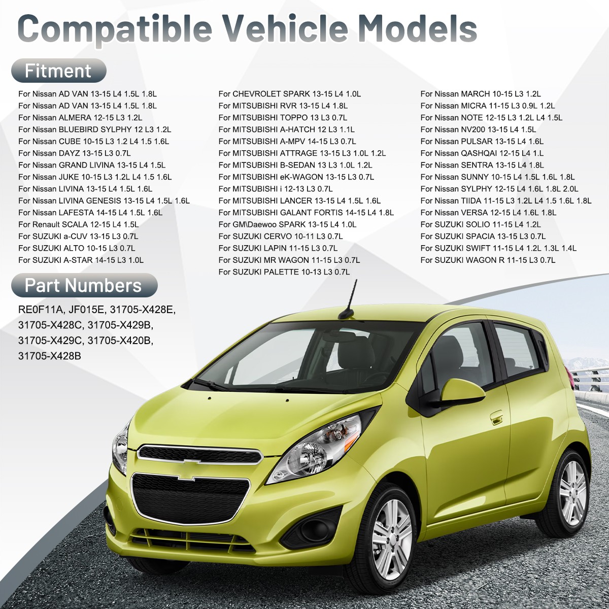 #RE0F11A JF015E CVT Transmission Valve Body For 2013-15 Nissan Versa Sentra Note