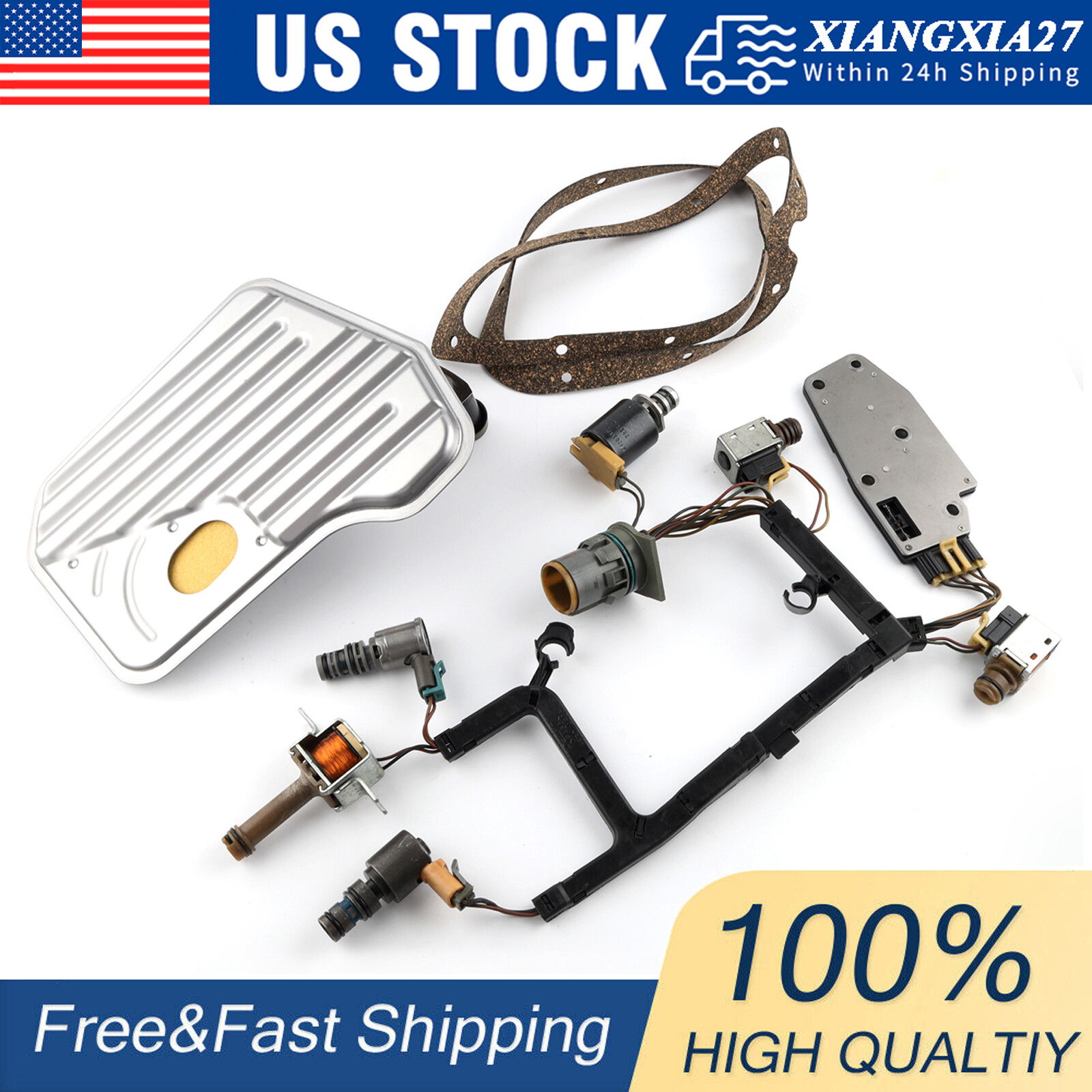 4L60E 4L65E Transmission Master Solenoid Kit for GM EPC Shift TCC 3-2 PWM