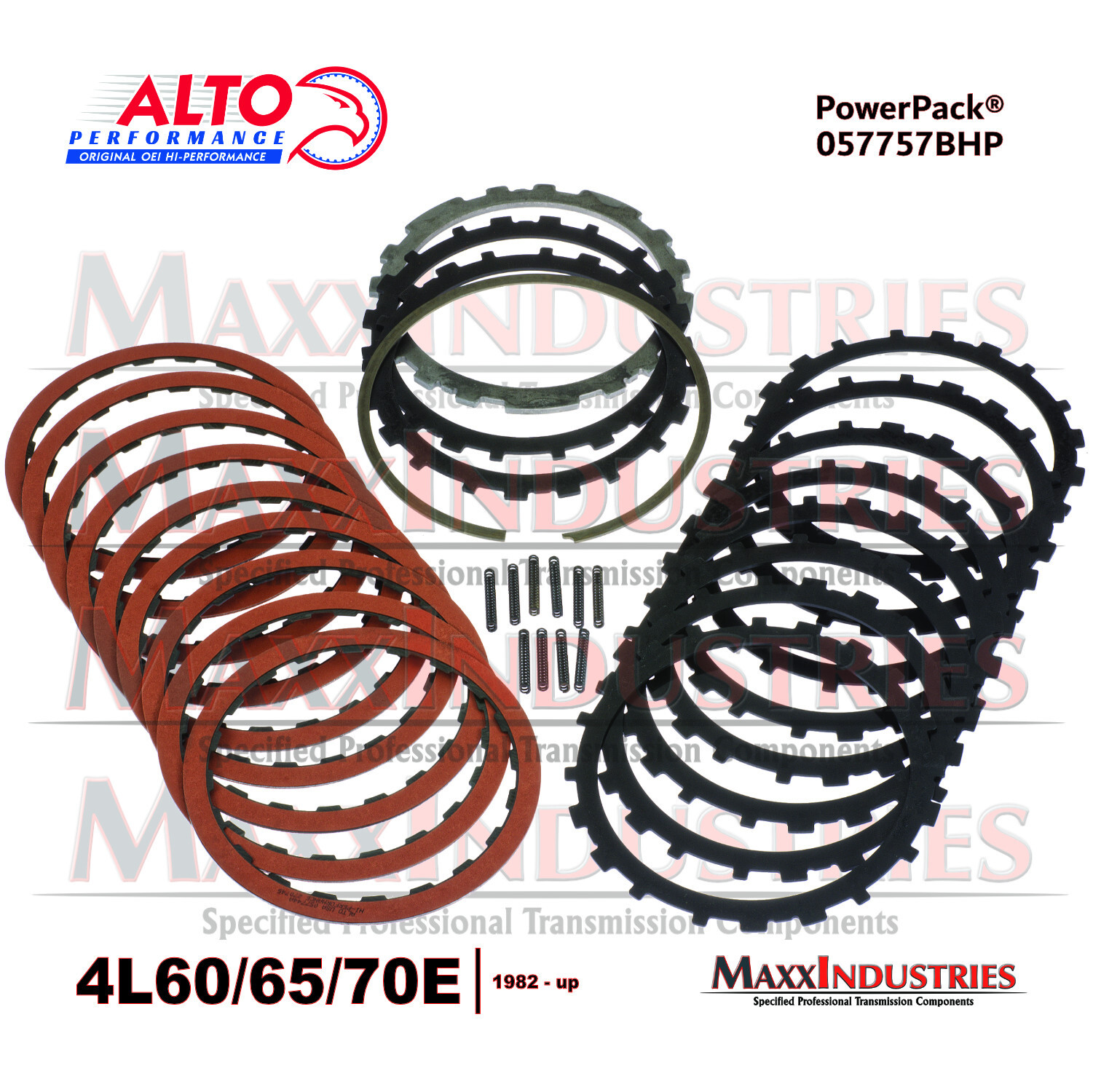 700R4 4L60E 4L65E High Performance 3-4 Clutch Alto Red with Kolene 1982-14