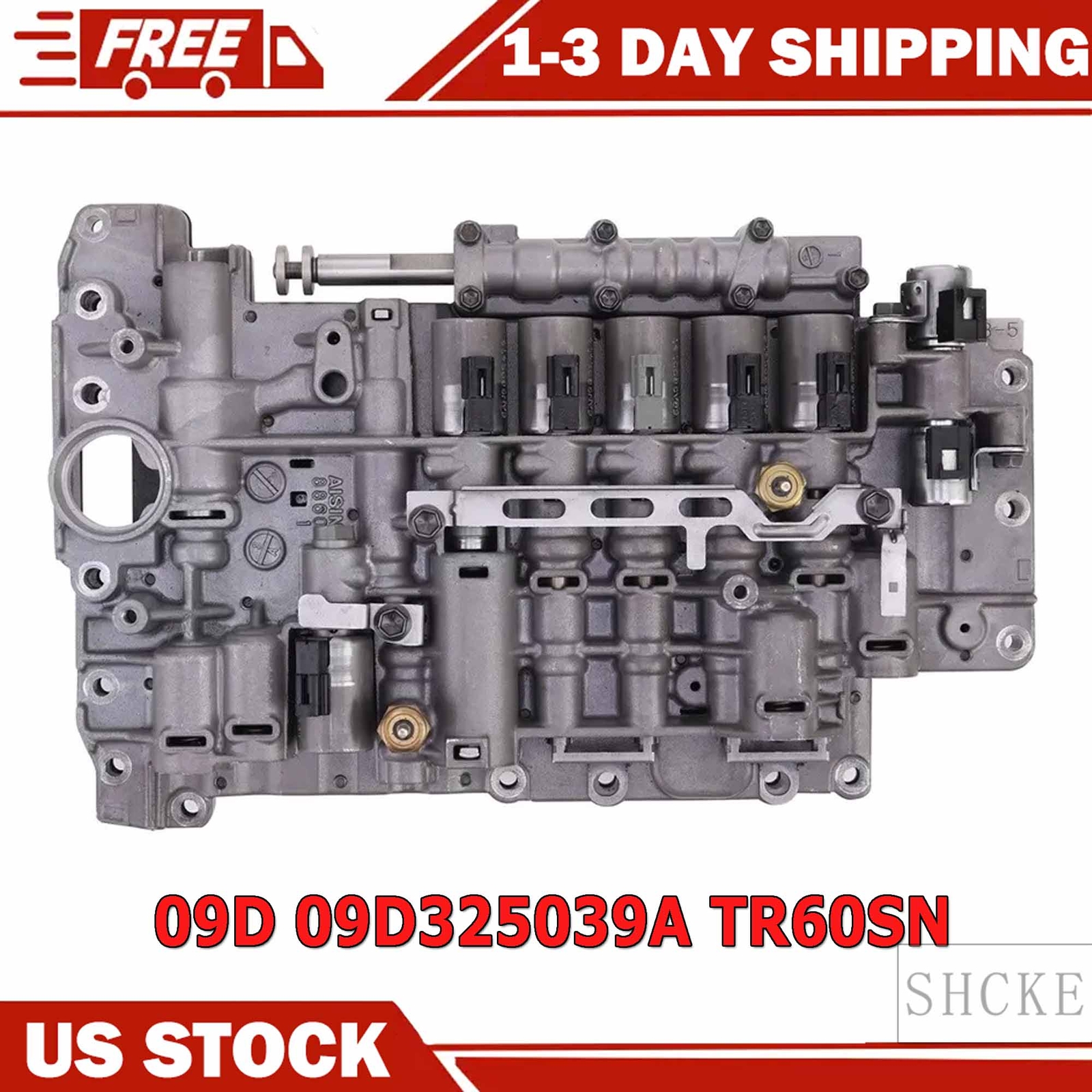 For Audi Q7 05-11 VW Touareg 02-11 6 speed 09D TR60SN Valve Body with solenoids