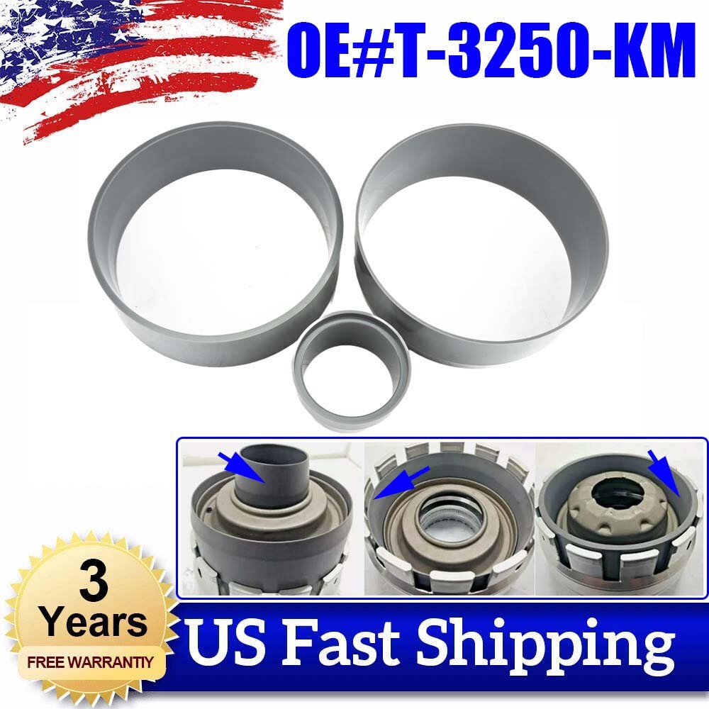 3x Transmission Underdrive Piston & Retainer Install Kit T3250KM For Dodge 68RFE
