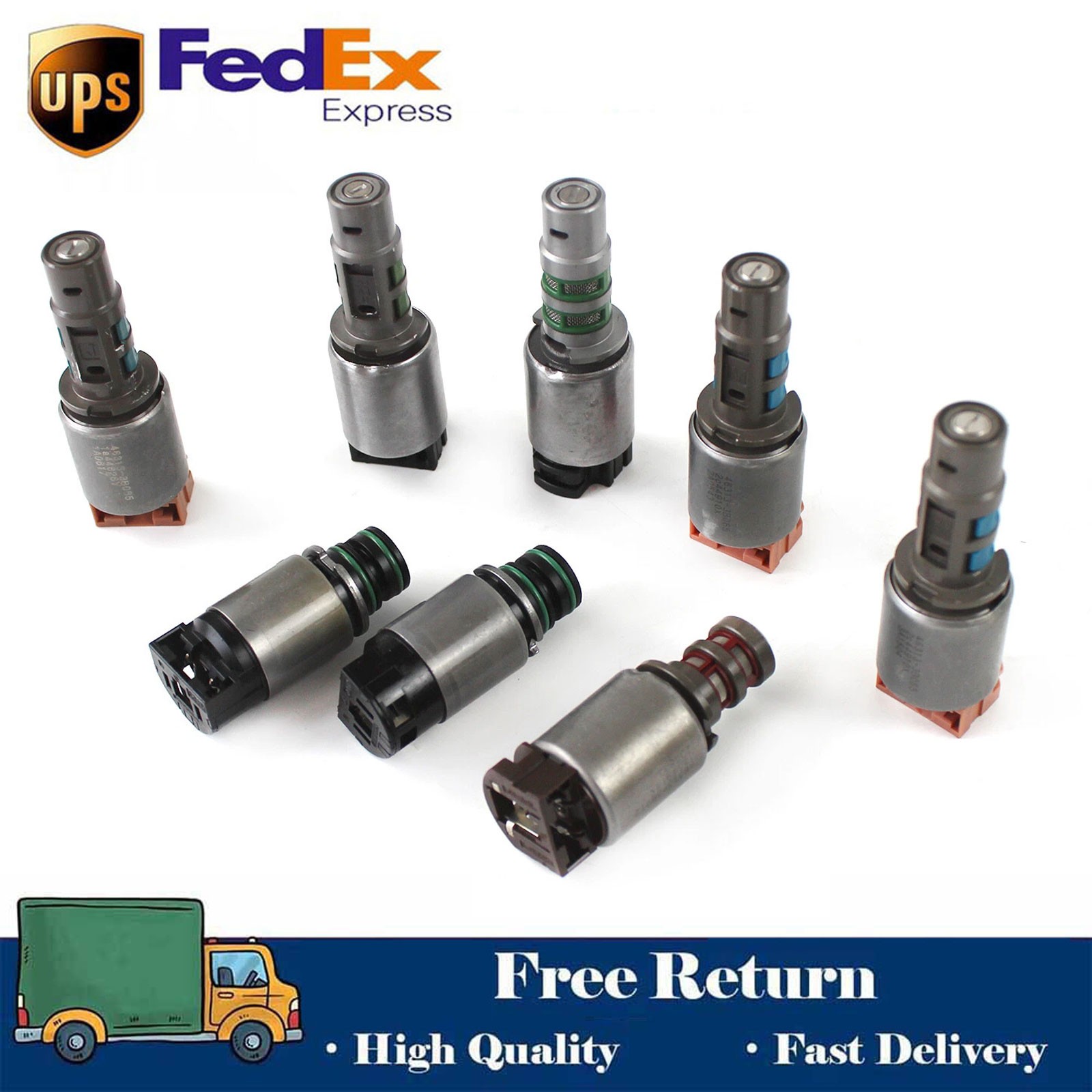 8PCS Transmission Solenoids Set A6GF1 for Hyundai Kia 46313-3B160 46313-3B000
