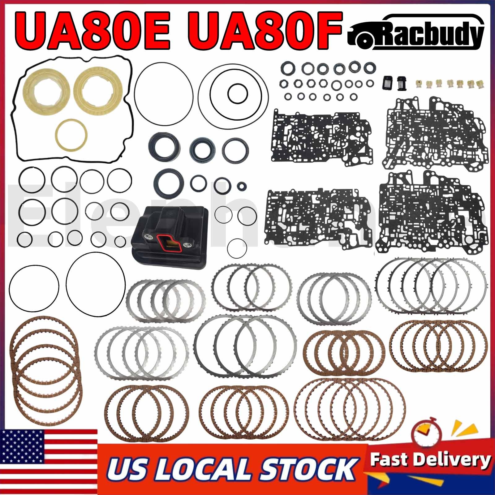 UA80E UA80F Transmission Overhaul Master Rebuild Kit w/ Filter For Lexus Toyota