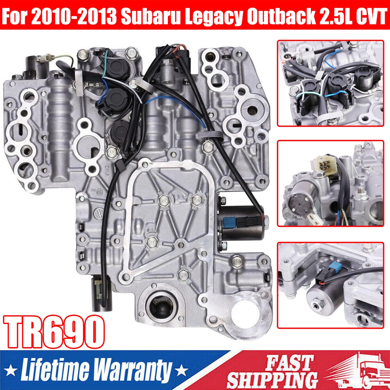 For 10-13 Subaru Legacy Outback 2.5 CVT TR690 Transmission Valve Body 31706AA033