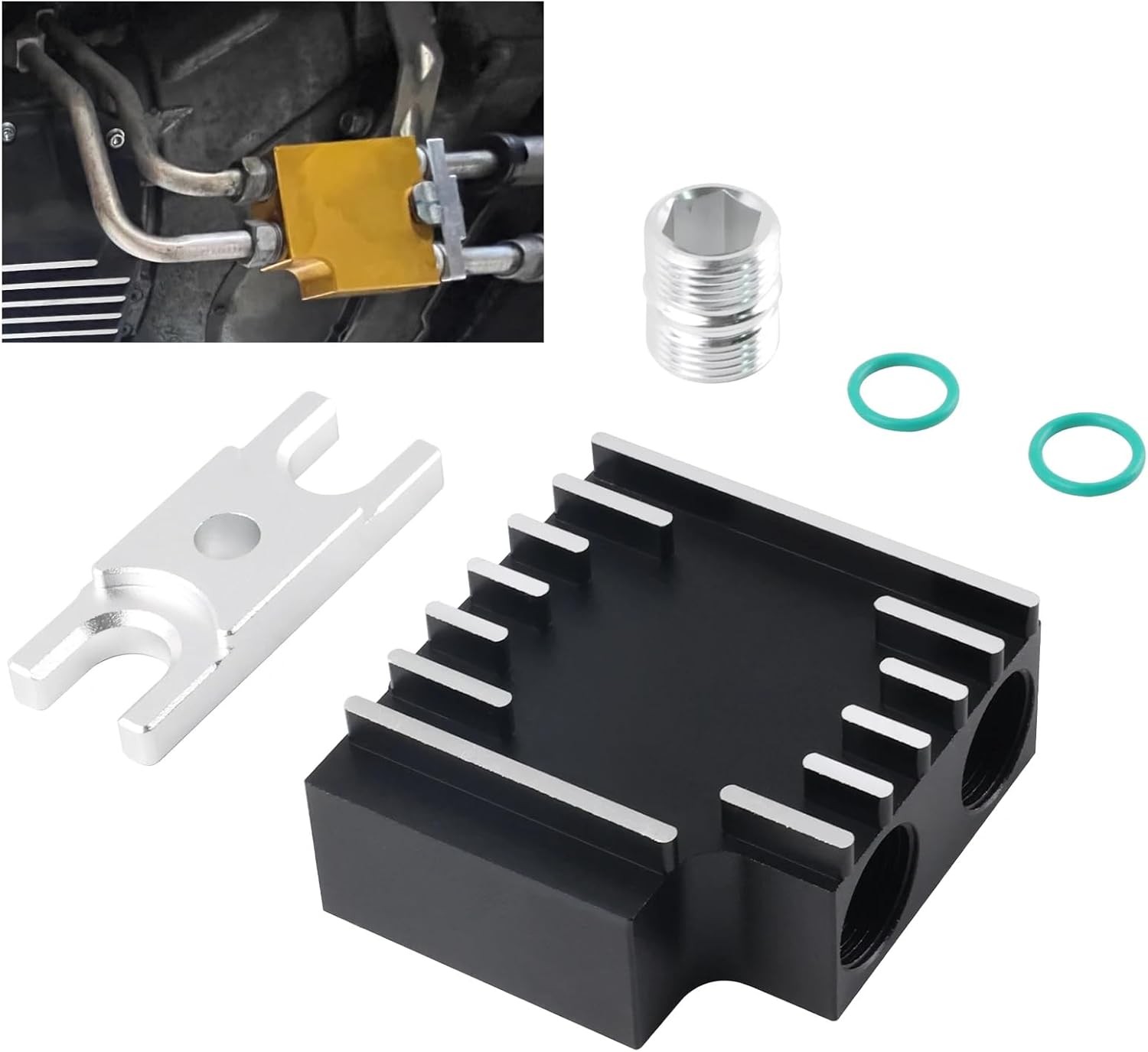 Thermal Bypass Valve with Billet Filter Coupler For 6.7L Cummins 68RFE 69ASRC