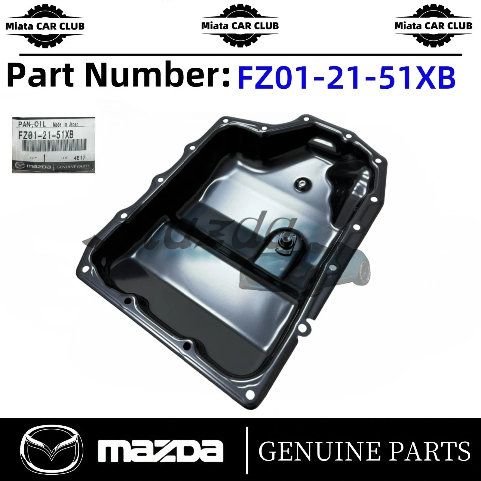 OEM Genuine Mazda 3 6 CX-3 CX-5 CX-9 Automatic Transmission Oil Pan FZ01-21-51XB