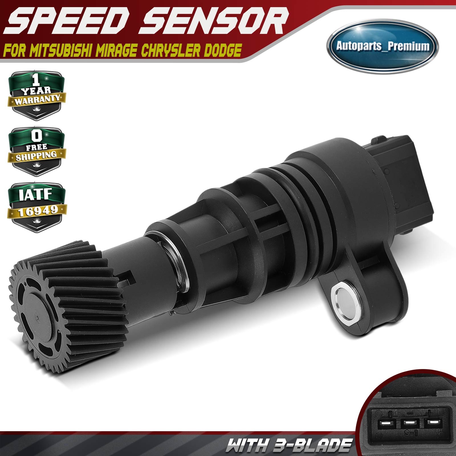 Vehicle Speed Sensor for Mitsubishi Mirage Lancer Chrysler Sebring Dodge Stratus