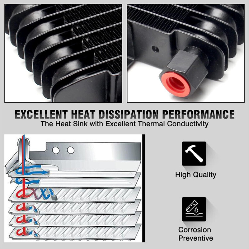 LPD47391 BK Tru Cool Cooler Transmission Oil Cooler GVW Max 40,000 With Hardware