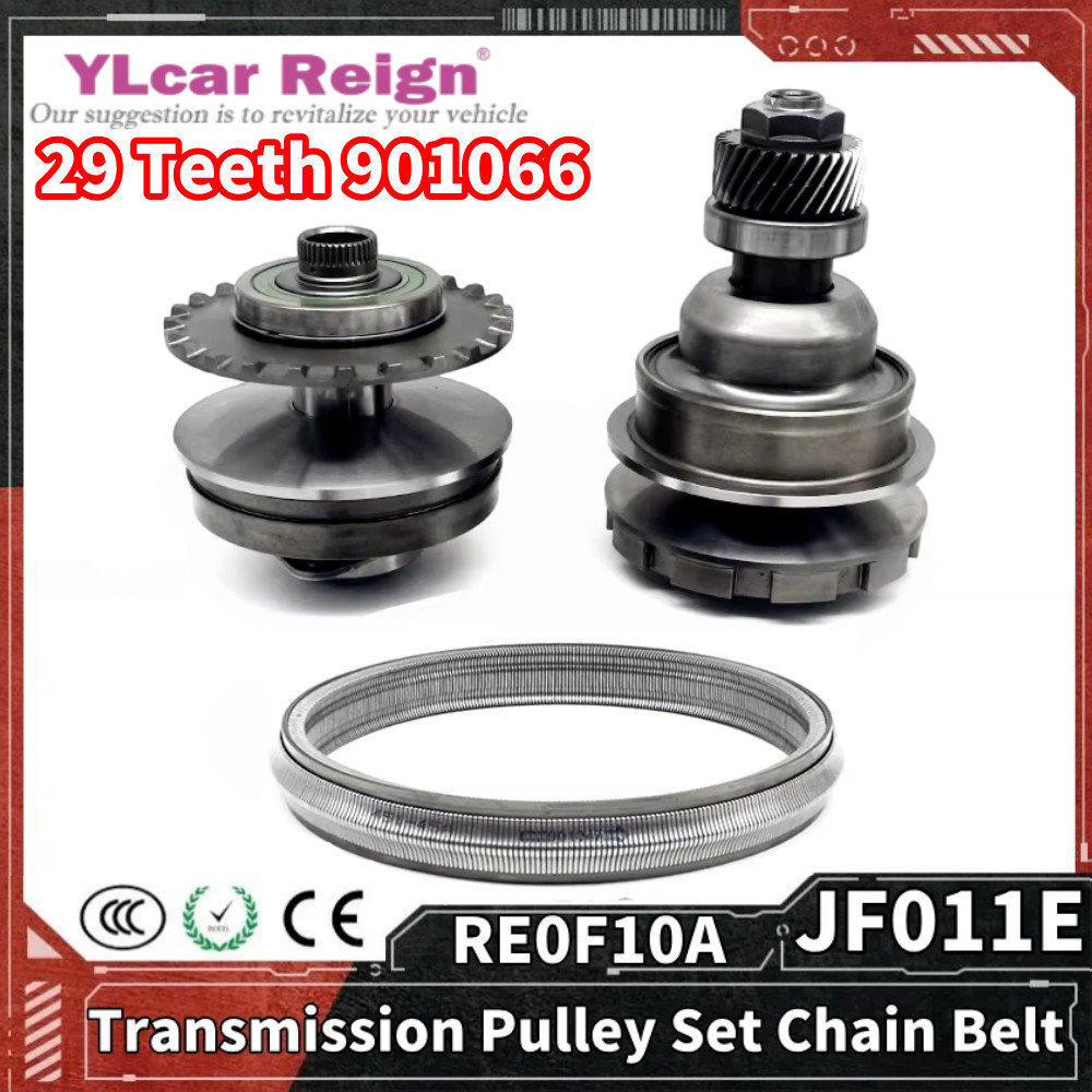 JF011E RE0F10A CVT Transmission 29 Teeth Pulley Set 901066 Chain Belt For Nissan