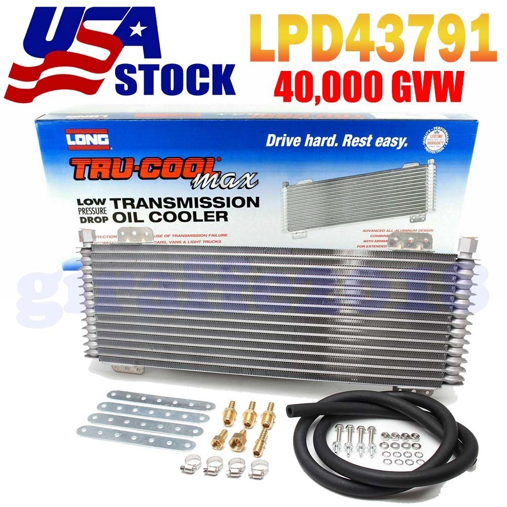 Tru-Cool Max 40,000 GVW Transmission Oil Cooler Low Pressure Drop LPD47391