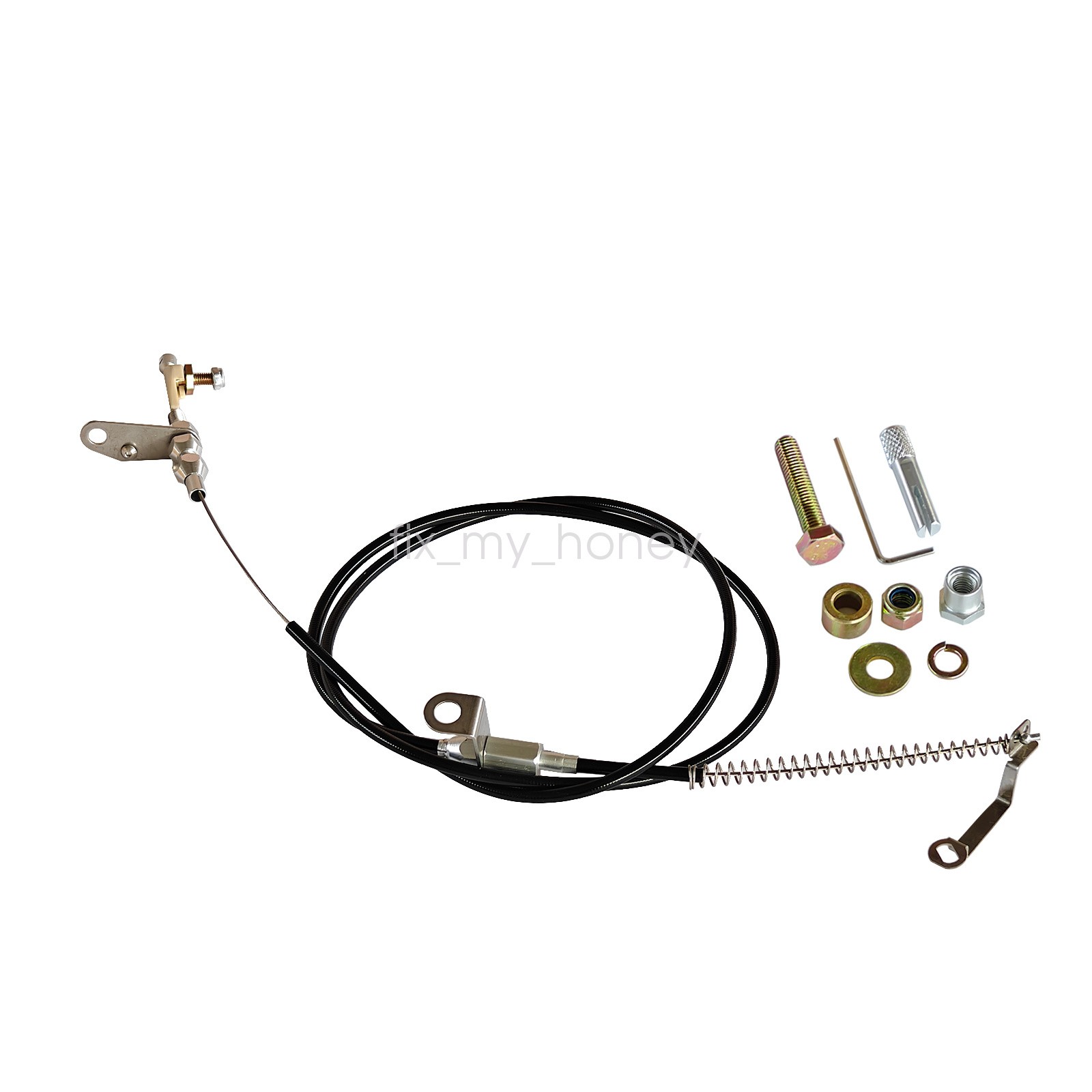 New Black Kickdown Cable Kit Fit Ford/AOD Lokar KD-2AODU E-150 F-150 E-250 F-250