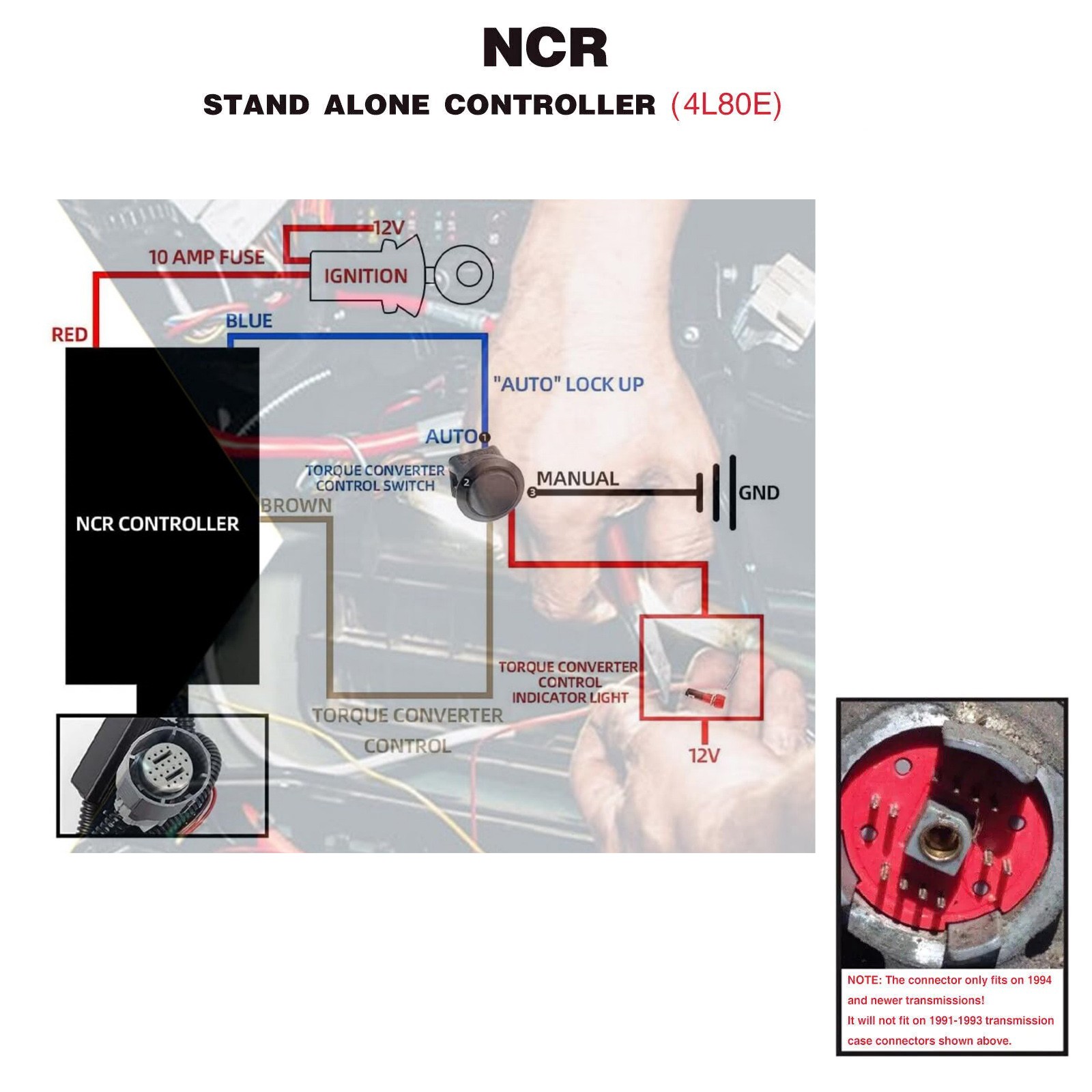 NCR80E 4L80E Stand Alone Controller For 1994-On Transmission Vehicle Replacement