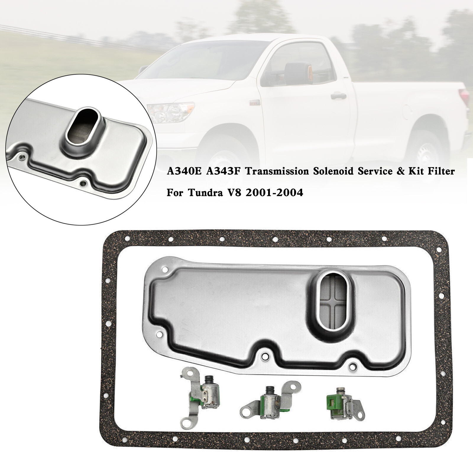 🔥A340E A343F Transmission Solenoid Service & Kit Filter Fit For Tundra V8 01-04