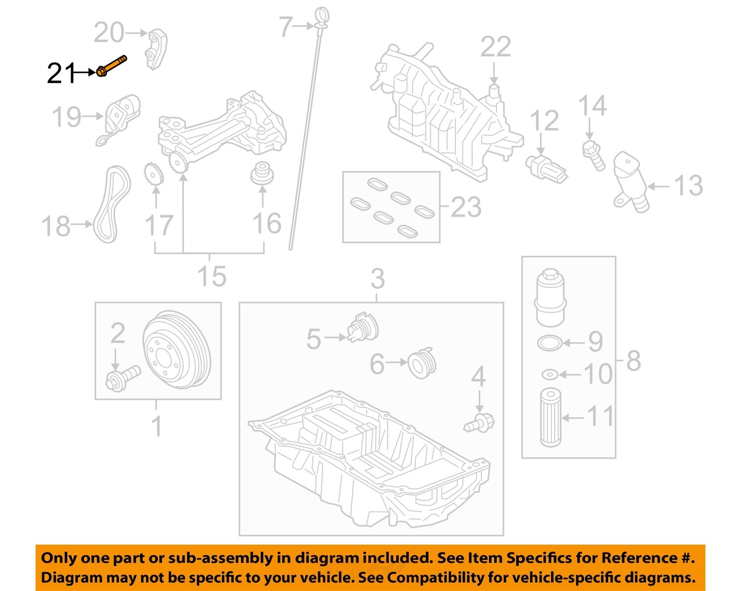 FORD OEM 17-19 Fusion EngineTransaxle Engine Parts-Guide Bolt W716115S900