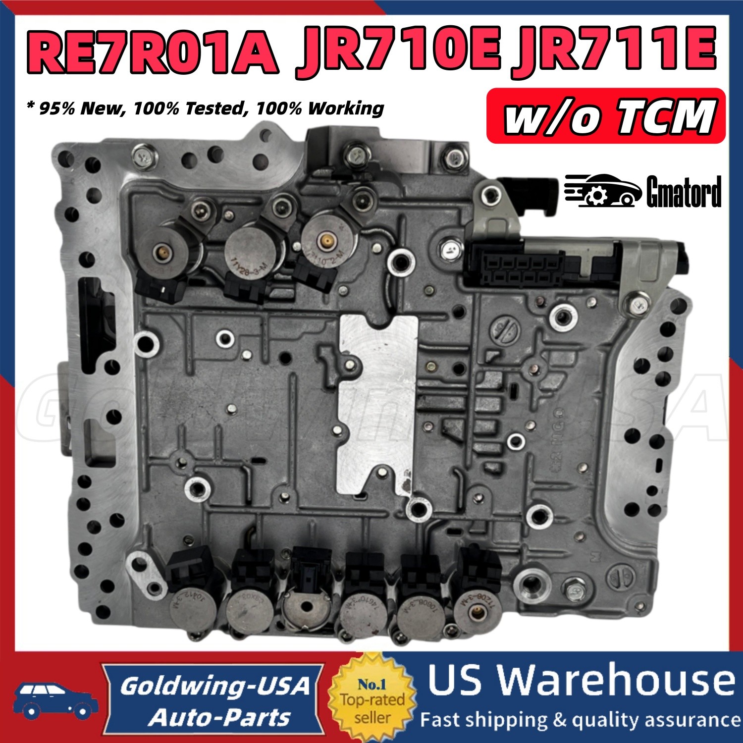 7-Speed Transmission Valve Body w/ Solenoids RE7R01A JR710E JR711E For Infinity