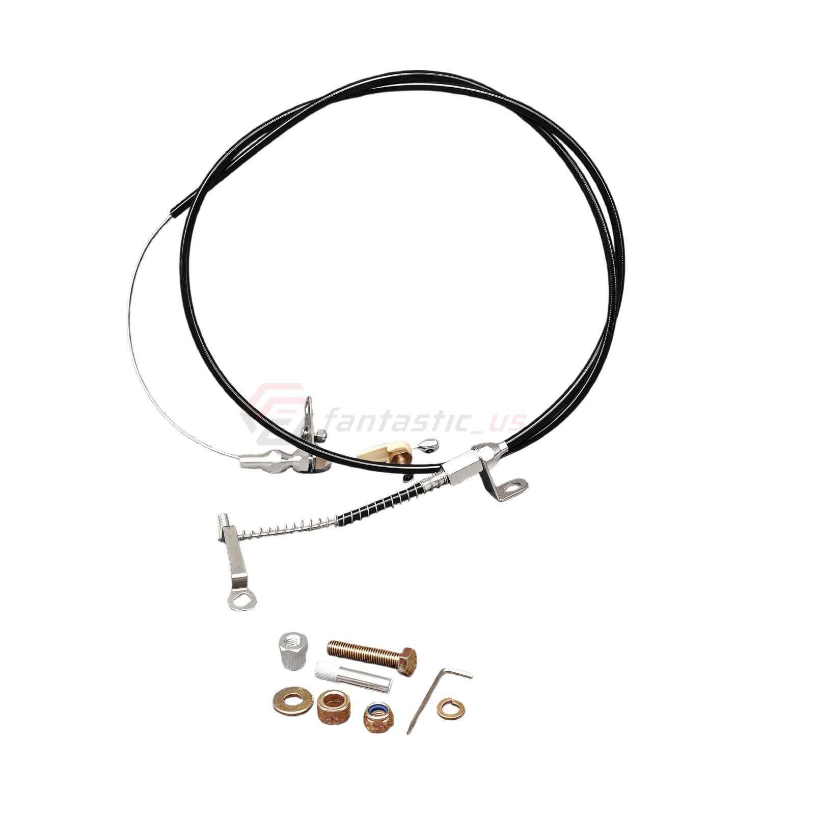 New Black Kickdown Cable Kit For Ford/AOD Lokar KD-2AODU
