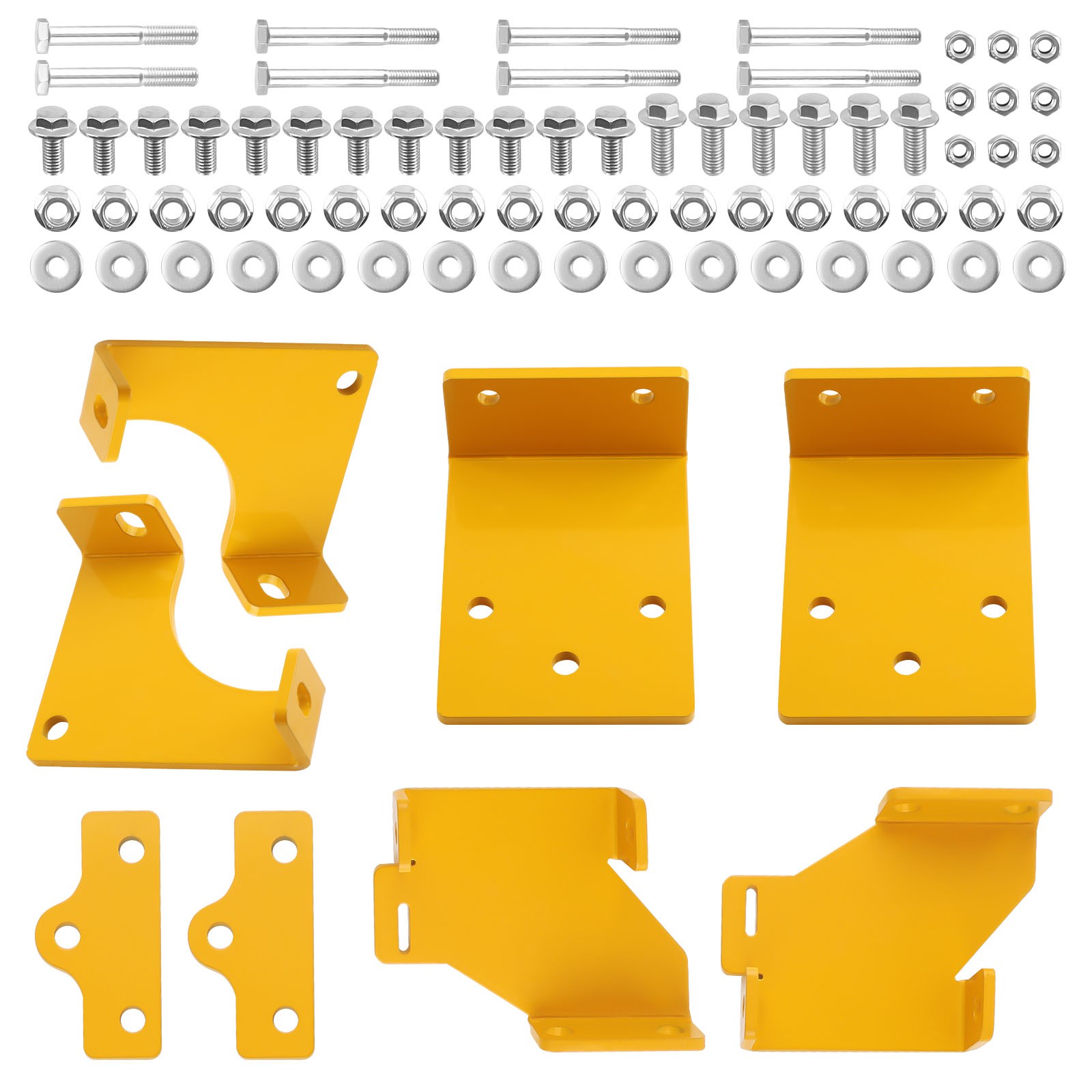 1 Pair Universal 45 Deg Fixed Side Mount Steel Brackets For Sparco Bucket Seat
