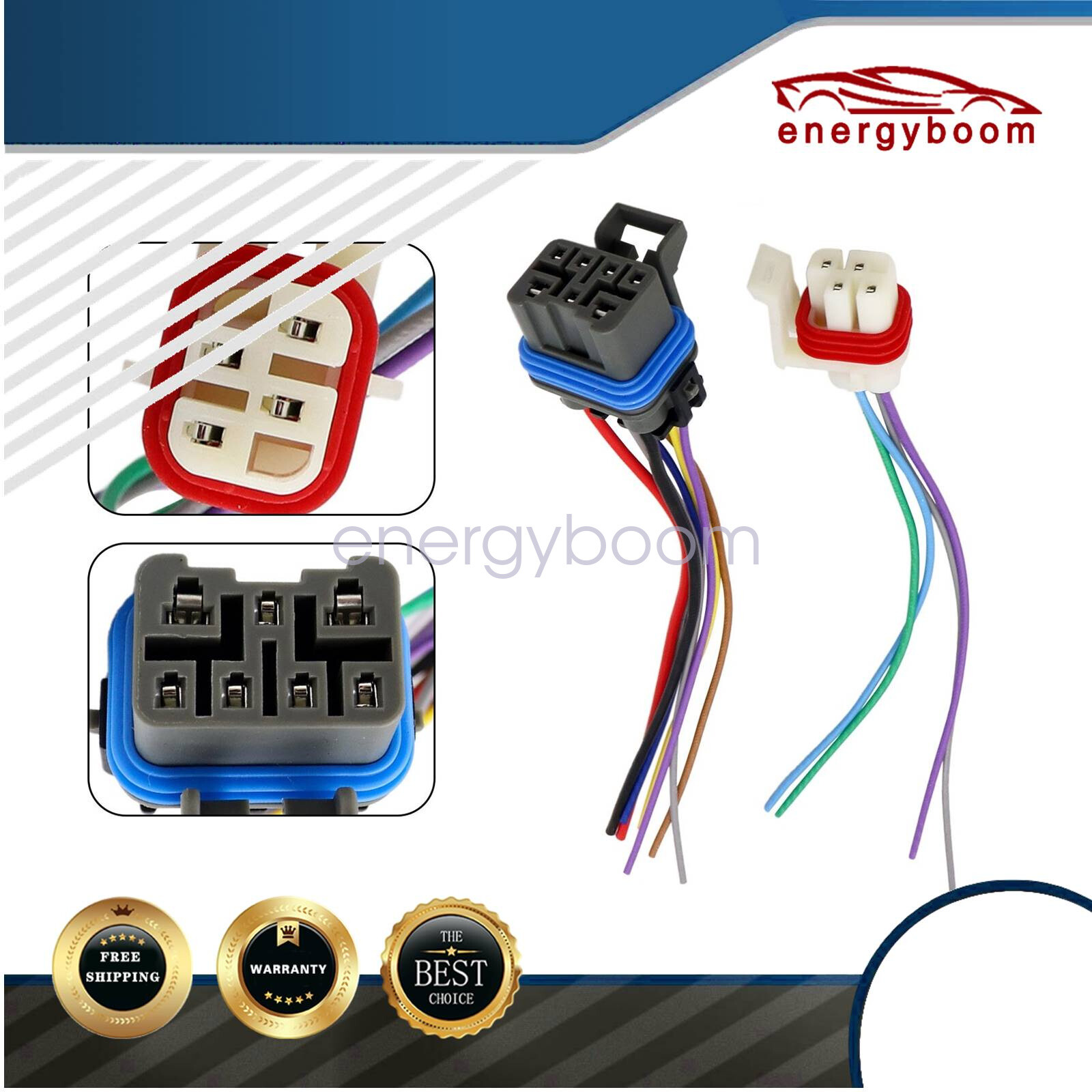 Fit 4L60E 4L80E 4L65E Neutral Safety switch connector 7-PIN & 4-PIN Wire Leads