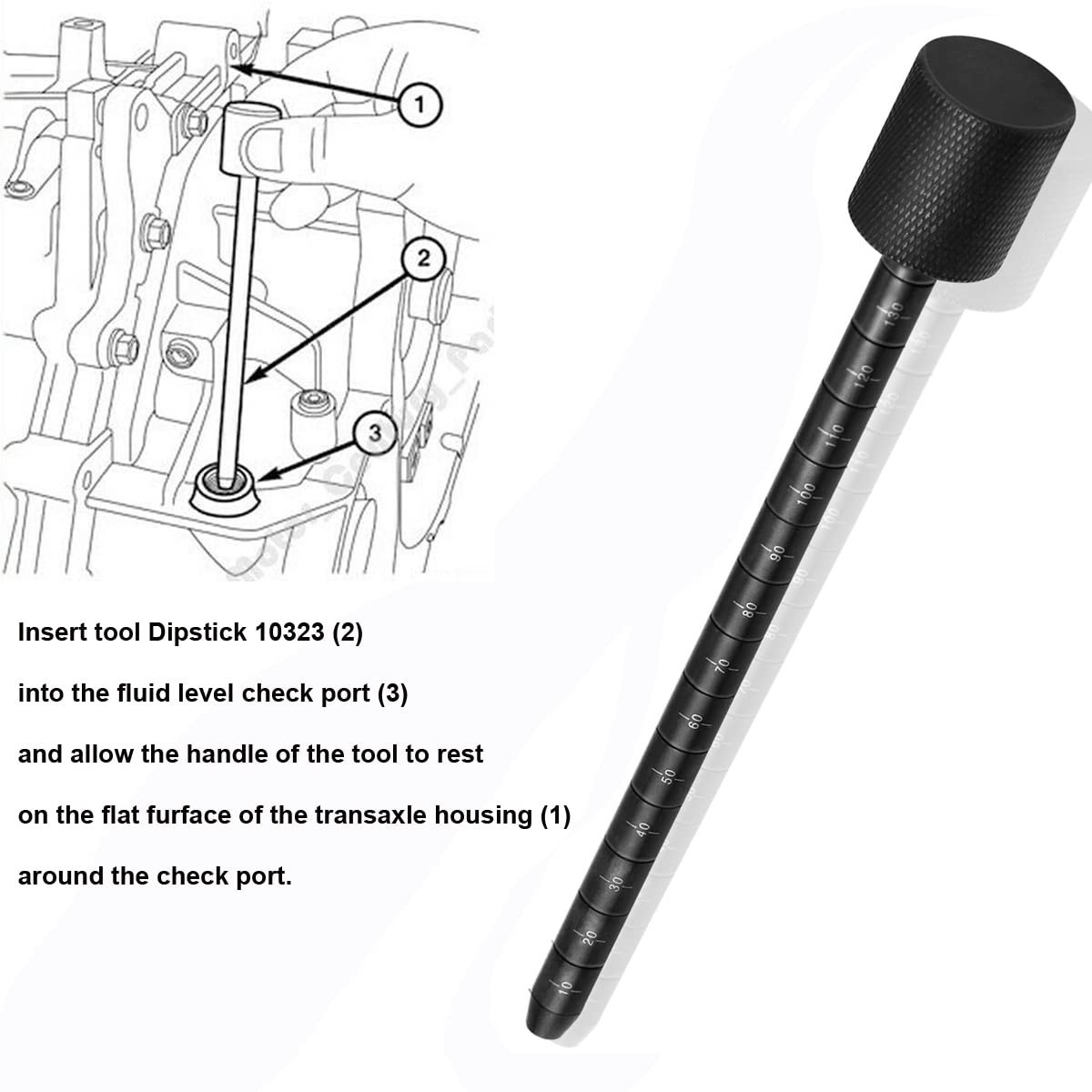 Push Pull Transmission Dipstick 6.5 Inch Modern Design for Chrysler Dodge Jeep