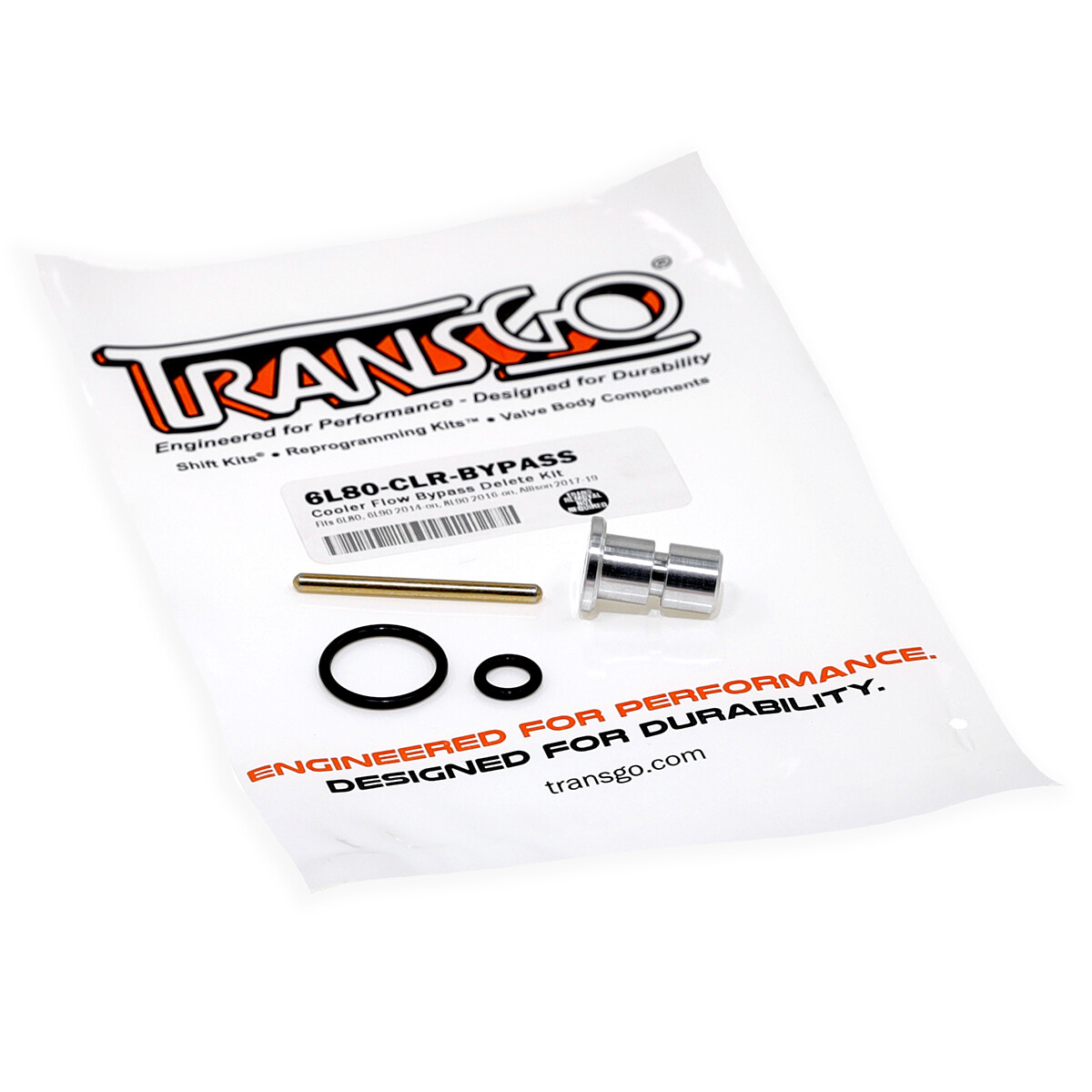 . TRANSGO 6L80, 6L90, Cooler Flow Bypass 2016+ 8L90, 2017-19 Allison 1000