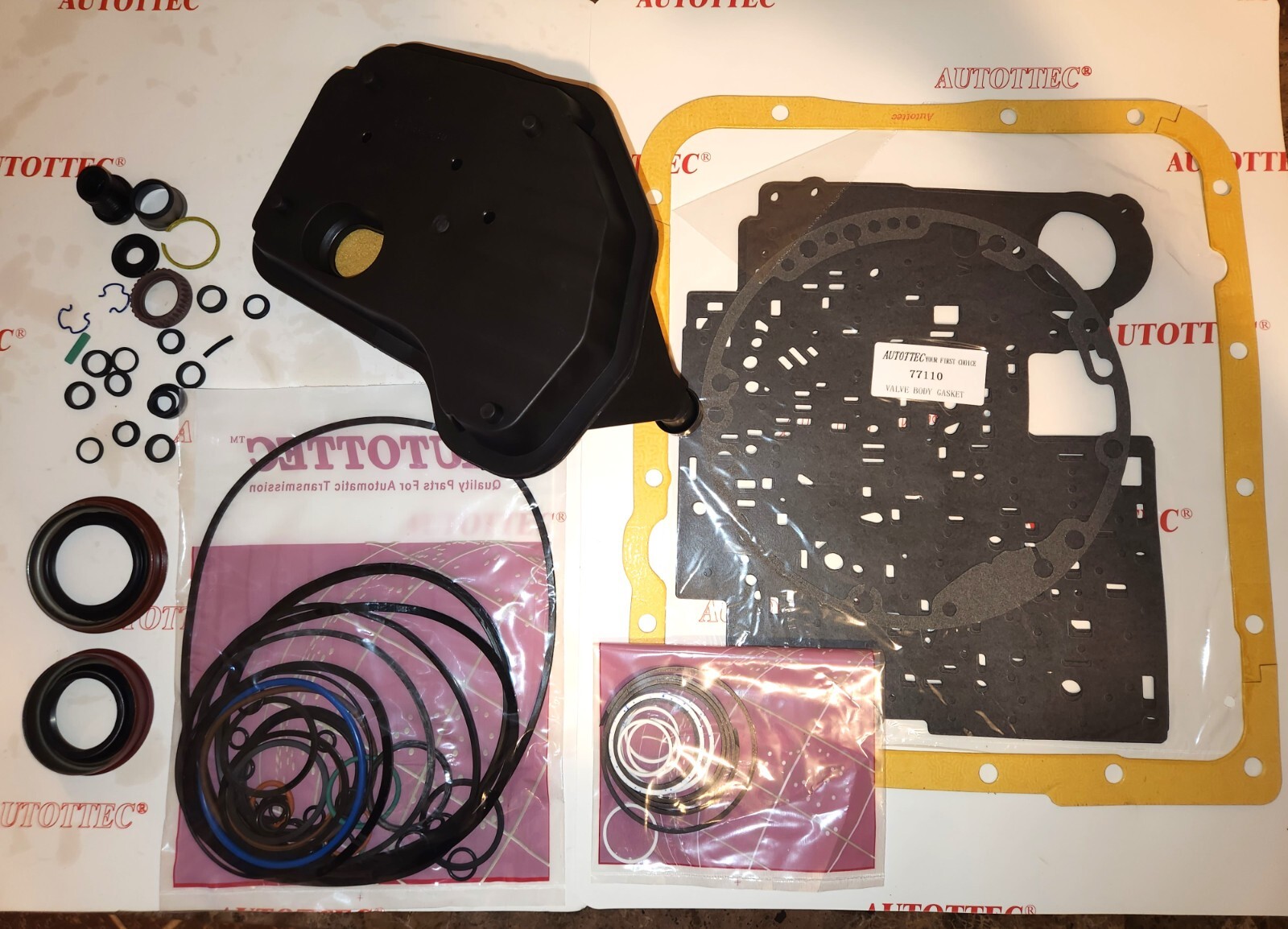 4L60E 4L65E Transmission Overhaul Kit with Rings with Filter 1997 to 2003