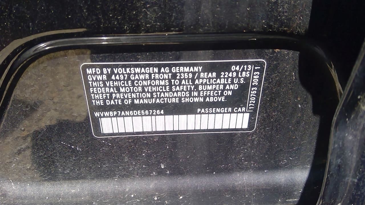 Automatic Transmission 2.0L FWD 6 Speed Fits 12-17 CC 257534