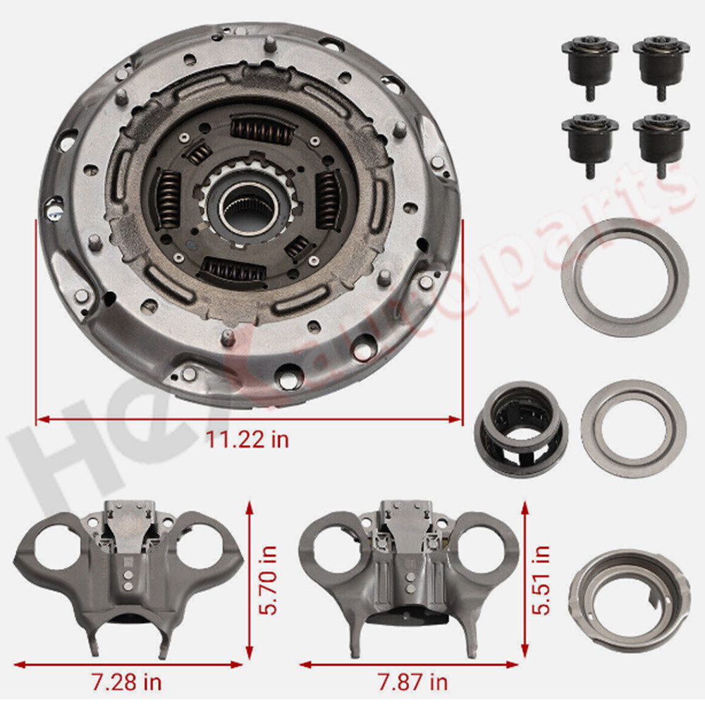 Transmission Dual Clutch Fork Kit 6DCT250 DPS6 fits 2012-2019 Ford Focus Fiesta