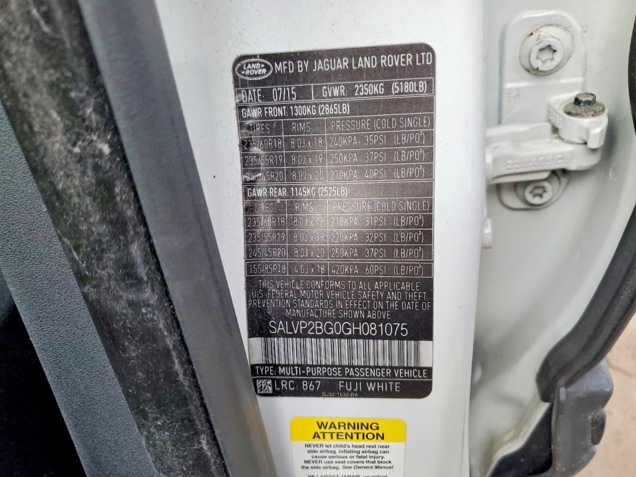 Automatic Transmission Fits 16-17 EVOQUE 903334