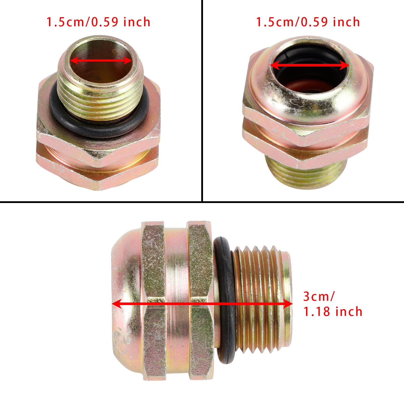 2PCS 800-617 Transmission Cooler Line Quick Connector For Ford Mercury Models