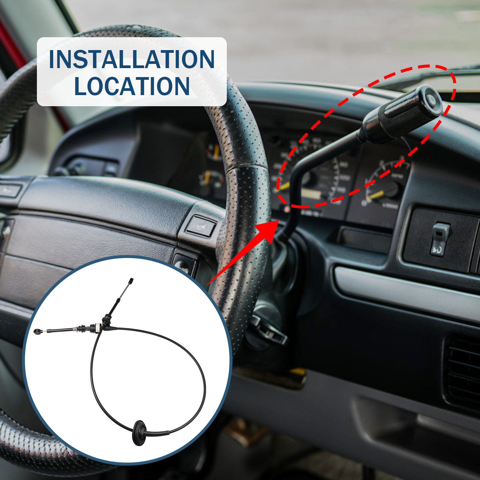 Automatic Transmission Shifter Cable Fits Ford F-150 1992 1993 1994 1995 96 1997