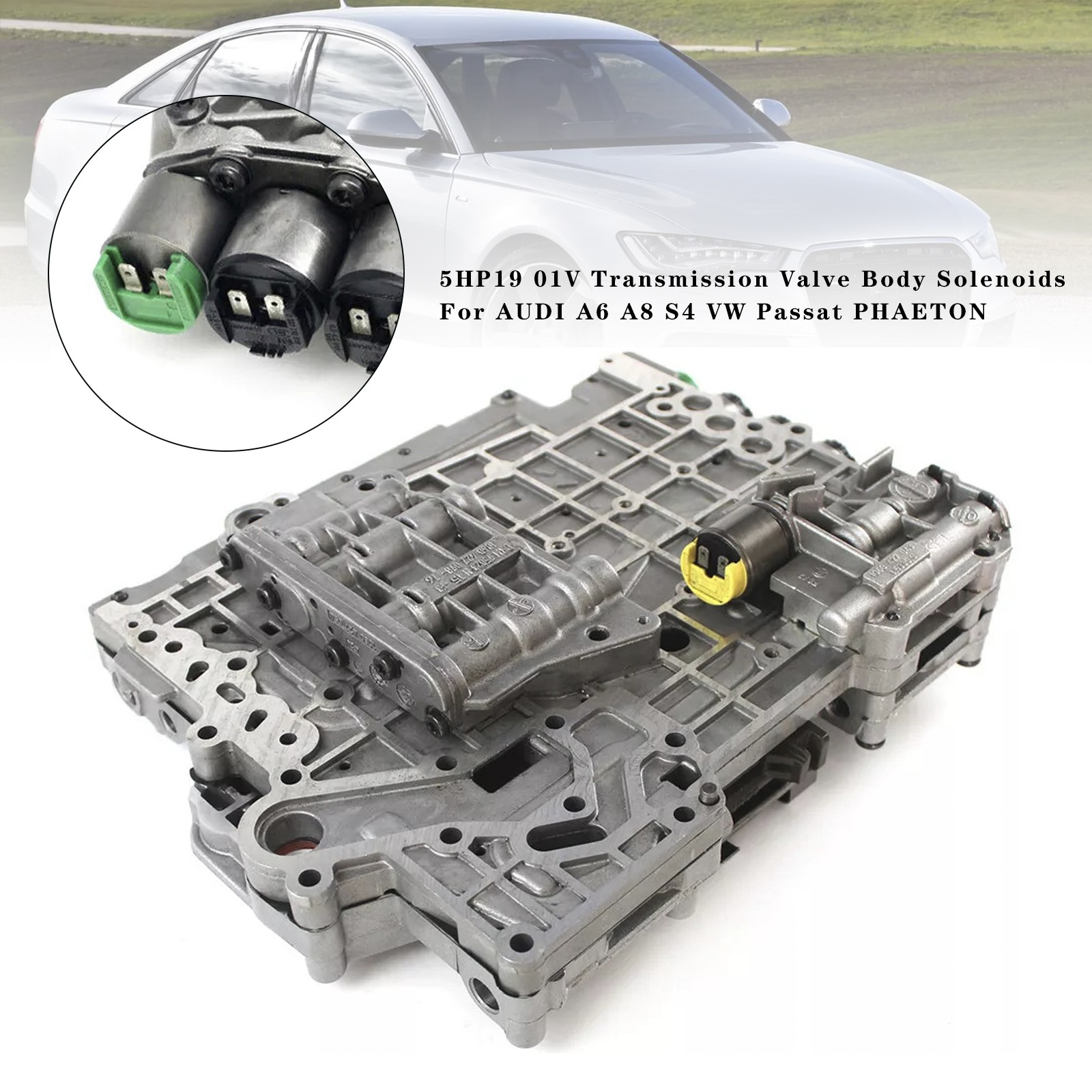 5HP19 01V Transmission Valve Body Solenoids For AUDI A6 A8 S4 VW Passat PHAETON